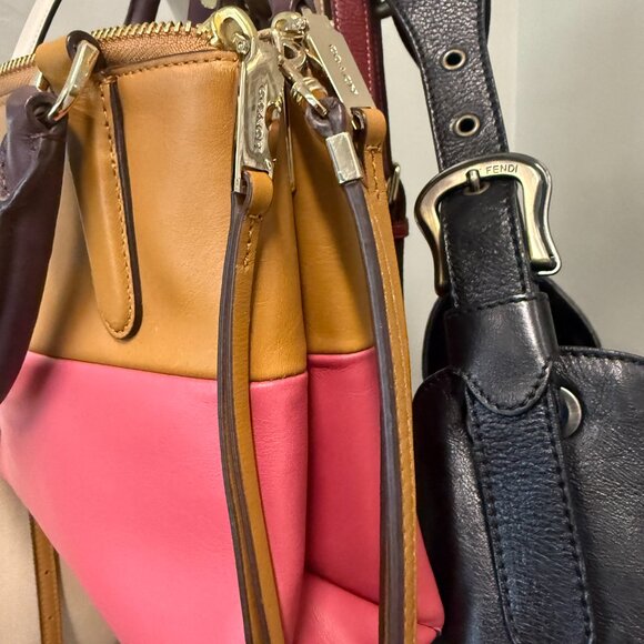 COACH Mini Borough Retro Color Block Hand/Crossbody Bag - Picture 11 of 11